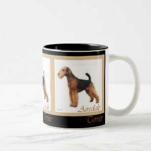 Airedale Terrier Lovers Gifts Two-Tone Coffee Mug