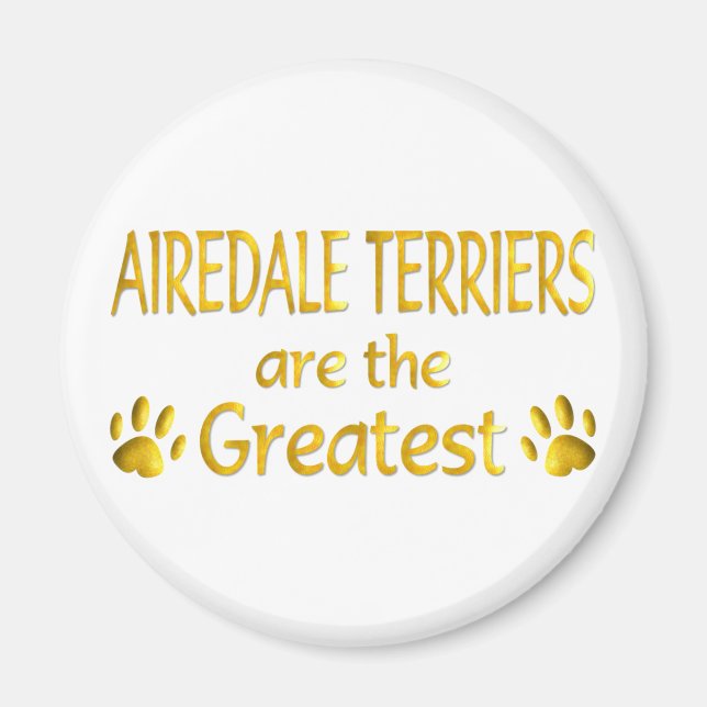 Airedale Terrier Magnet (Front)