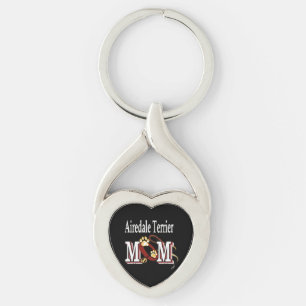 Airedale Terrier MOM Key Ring