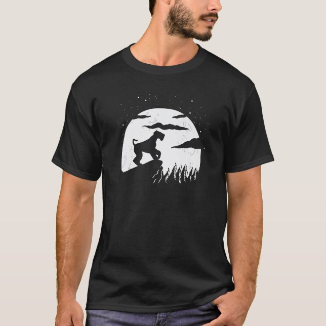 Airedale Terrier Moon   T-Shirt (Front)
