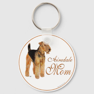 Airedale Terrier Mothers Day Key Ring