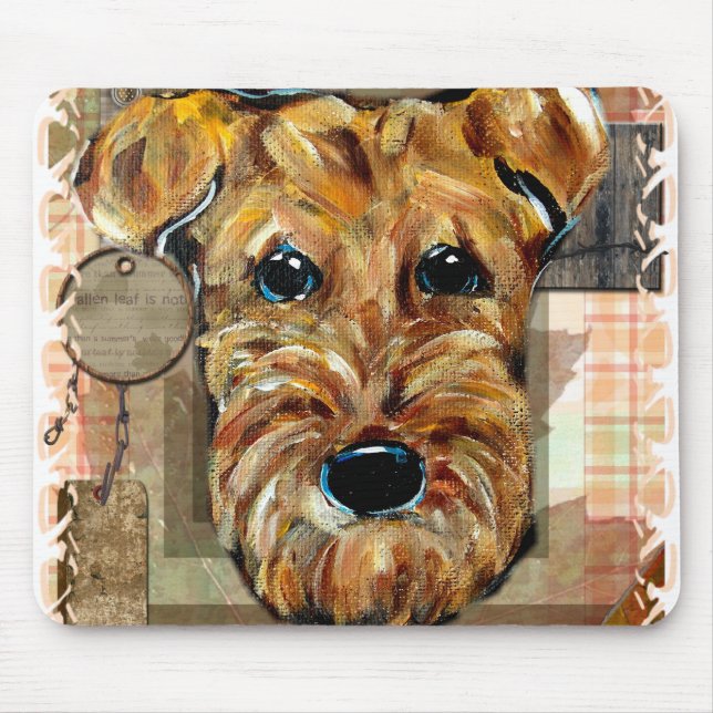 AIREDALE TERRIER MOUSE PAD (Front)