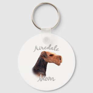 Airedale Terrier Mum 2 Key Ring