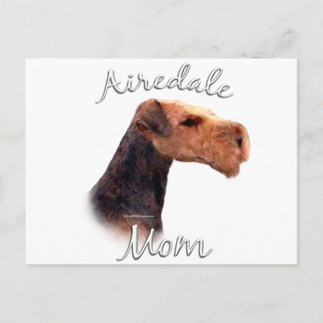 Airedale Terrier Mum 2 Postcard (Front)