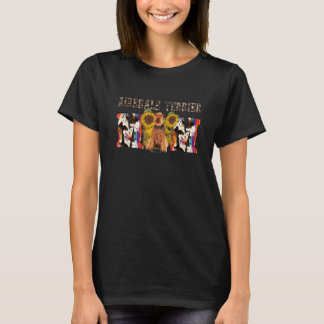 Airedale Terrier Mum Western Sunflower Mother's Da T-Shirt