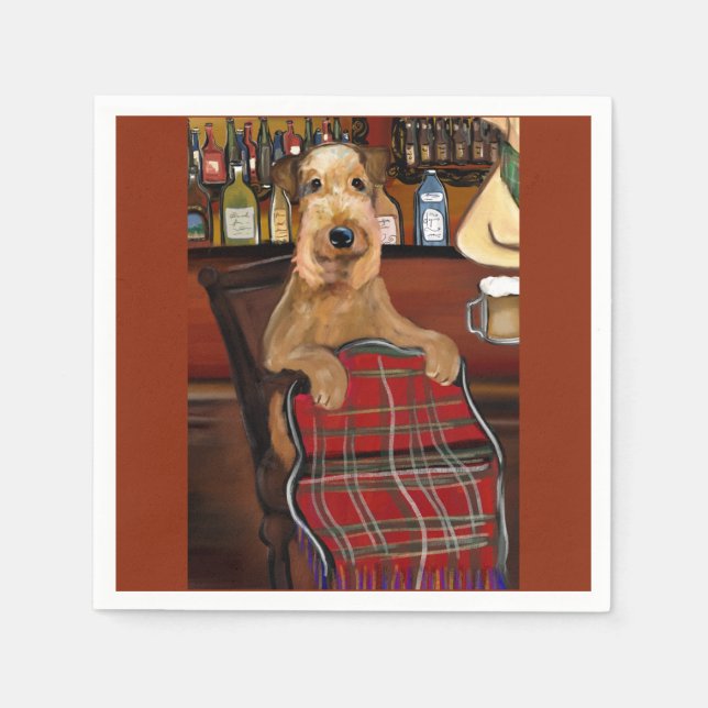 Airedale Terrier     Napkin (Front)