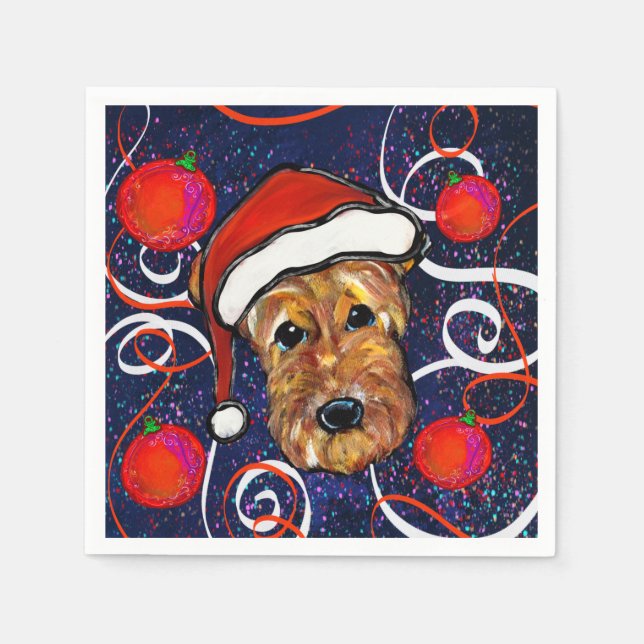  AIREDALE TERRIER        NAPKIN (Front)
