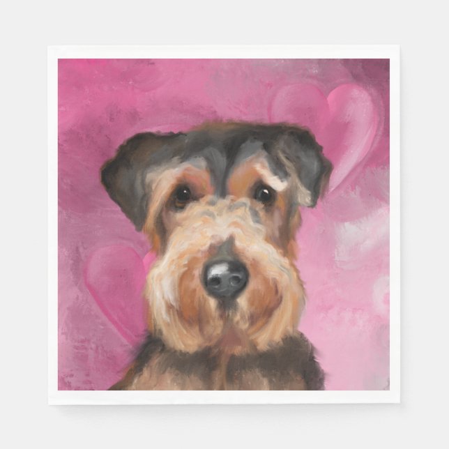  AIREDALE TERRIER      NAPKIN (Front)