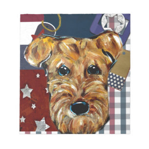 AIREDALE TERRIER NOTEPAD