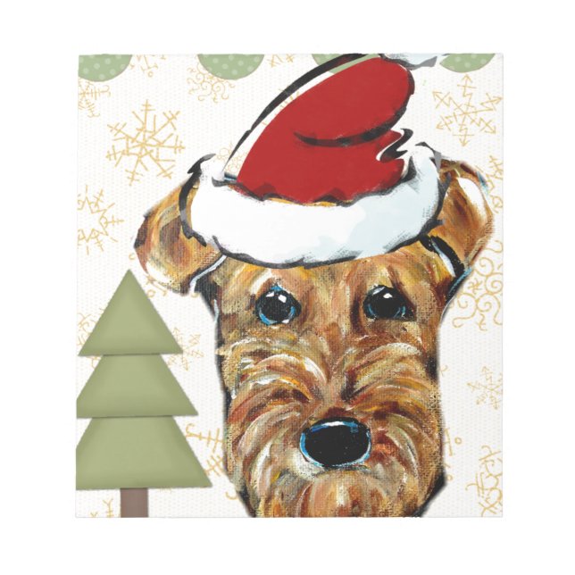 AIREDALE TERRIER NOTEPAD (Front)