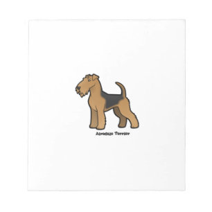 airedale terrier notepad