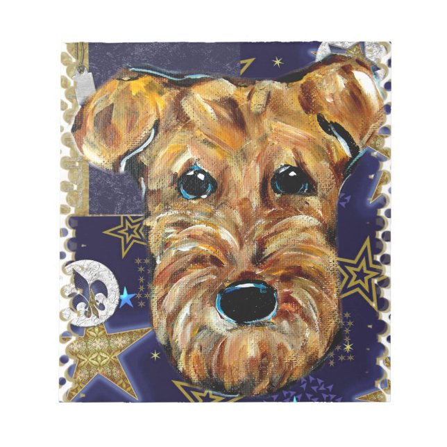 AIREDALE TERRIER NOTEPAD (Front)