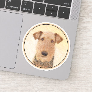 Airedale Terrier Painting - Cute Original Art