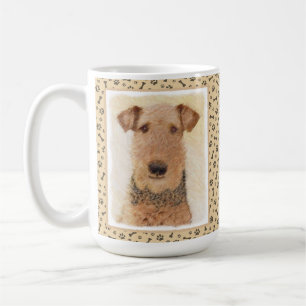 Airedale Terrier Painting - Cute Original Art Coffee Mug