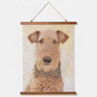 Airedale Terrier Painting - Cute Original Art