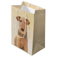 Airedale Terrier Painting - Cute Original Art