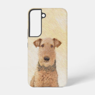Airedale Terrier Painting - Cute Original Art Samsung Galaxy Case