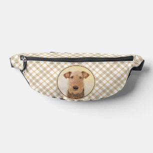 Airedale Terrier Painting Cute Original Dog Art Bum Bags