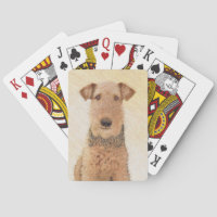 Airedale Terrier Painting - Cute Original Dog Art
