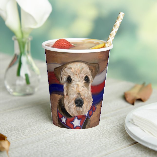  AIREDALE TERRIER        PAPER CUPS (Insitu)
