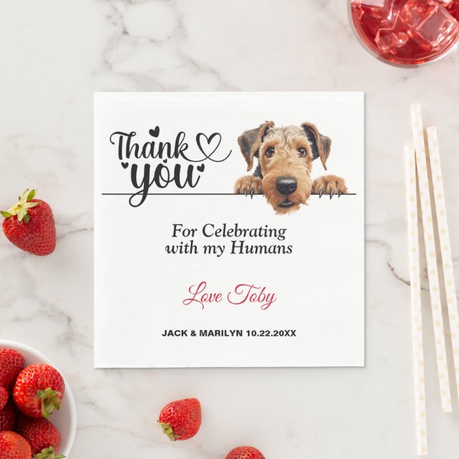Airedale Terrier Paper Napkin (Insitu)