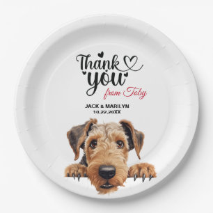 Airedale Terrier Paper Plate