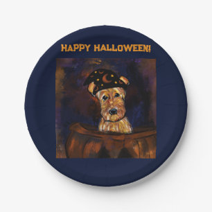 AIREDALE TERRIER   PAPER PLATE