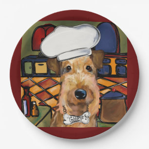 Airedale Terrier Paper Plate