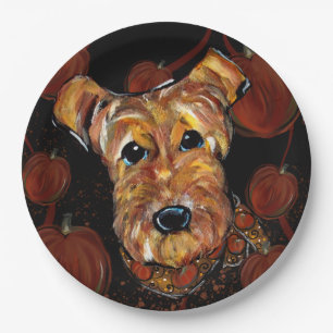  AIREDALE TERRIER        PAPER PLATE
