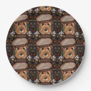 Airedale Terrier Paper Plate