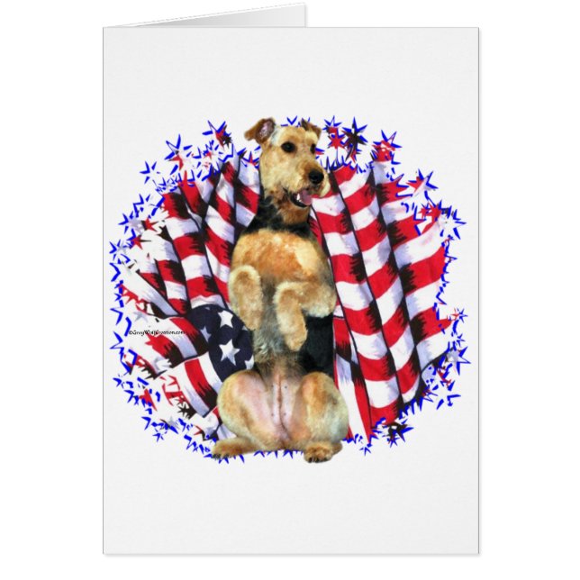 Airedale Terrier Patriot (Front)
