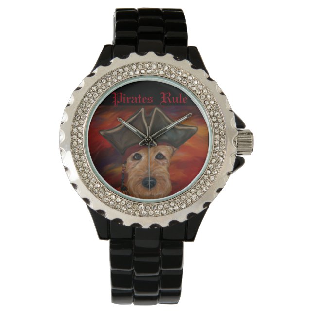 AIREDALE TERRIER PIRATE WATCH (Front)