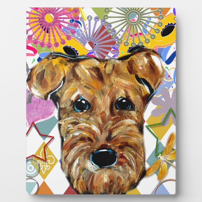 AIREDALE TERRIER PLAQUE (Front)