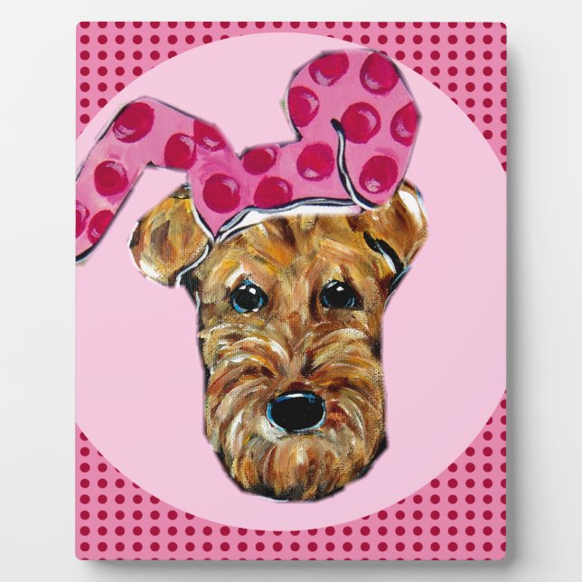 AIREDALE TERRIER PLAQUE (Front)