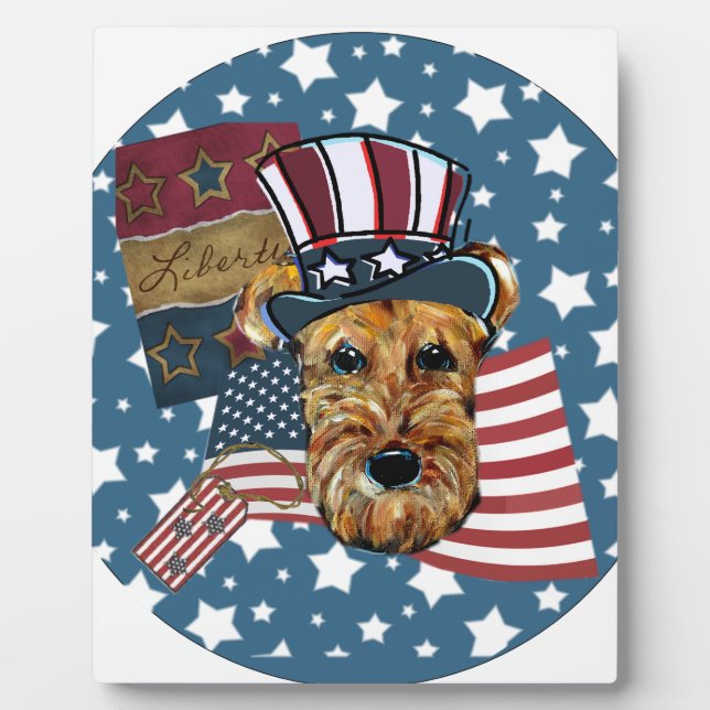 AIREDALE TERRIER PLAQUE (Front)