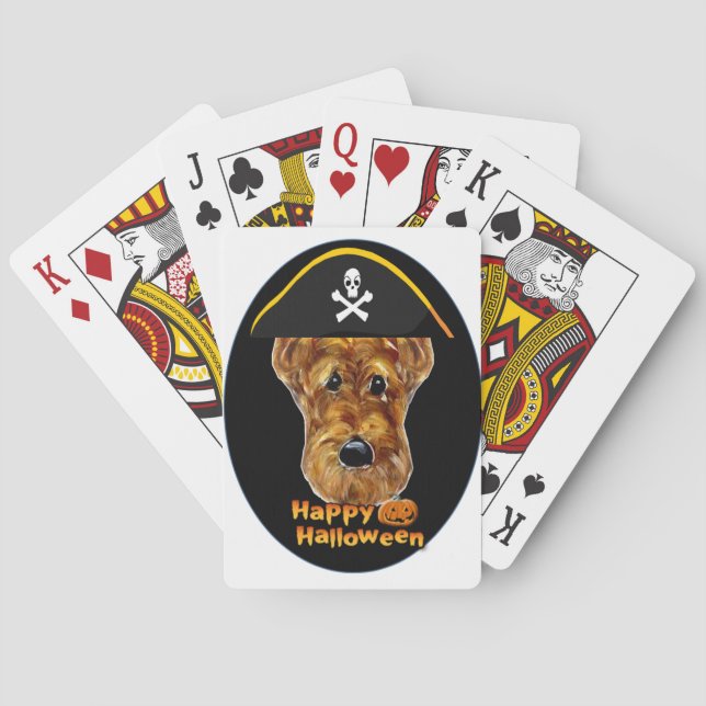 AIREDALE TERRIER PLAYING CARDS (Back)