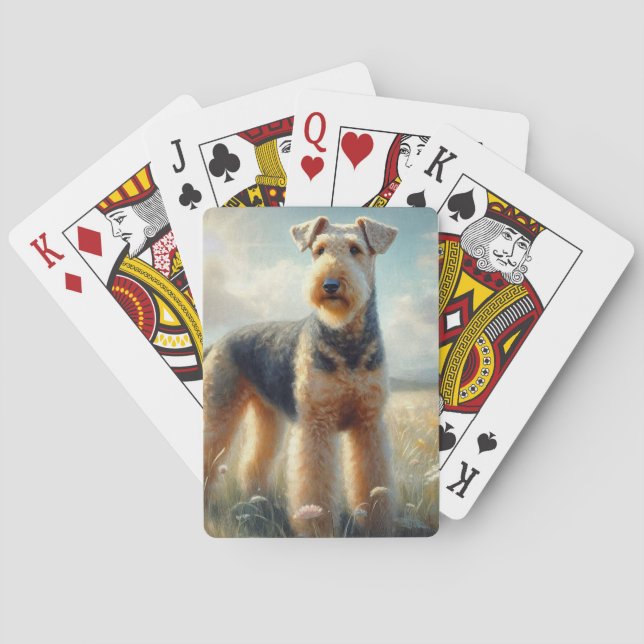 Airedale Terrier Playing Cards (Back)