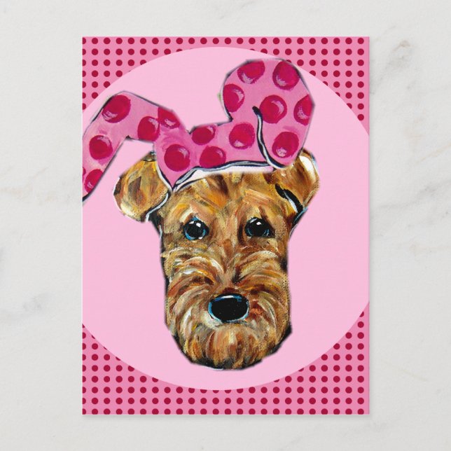 AIREDALE TERRIER POSTCARD (Front)