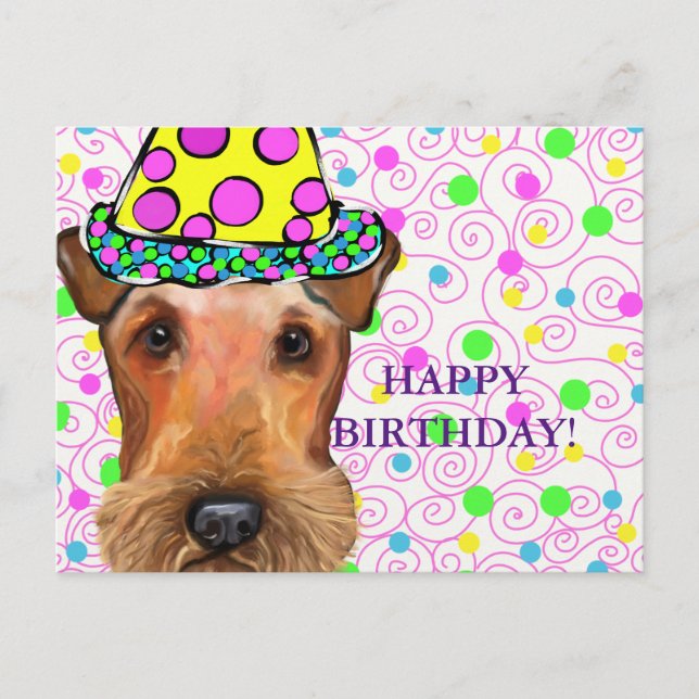 AIREDALE TERRIER POSTCARD (Front)