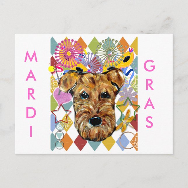 AIREDALE TERRIER POSTCARD (Front)