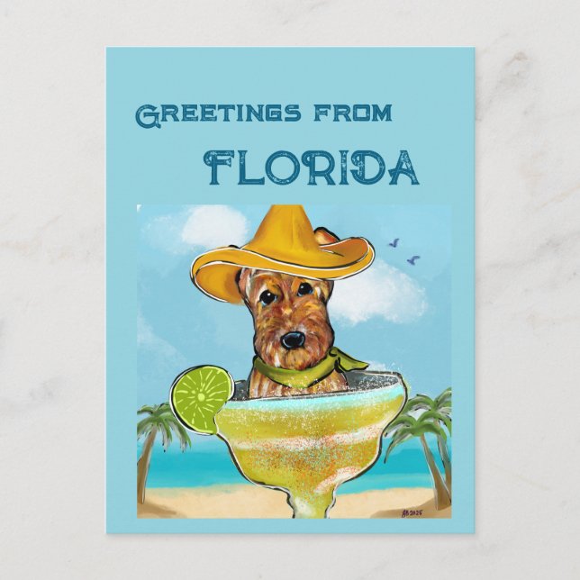 Airedale Terrier  Postcard (Front)