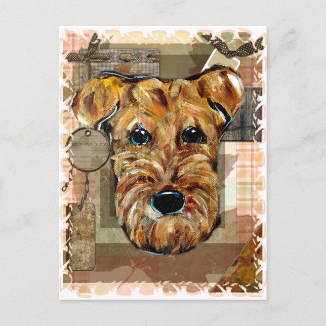 AIREDALE TERRIER POSTCARD (Front)