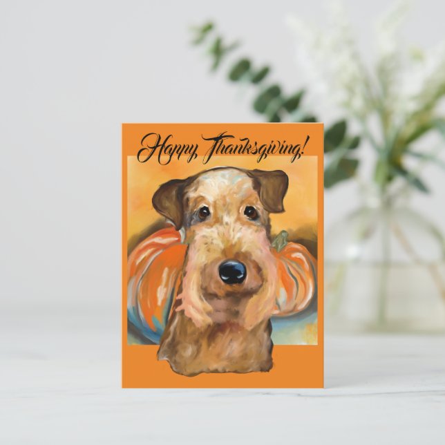 Airedale Terrier     Postcard (Standing Front)