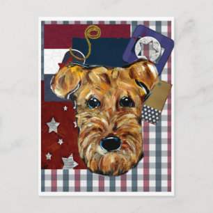 AIREDALE TERRIER POSTCARD