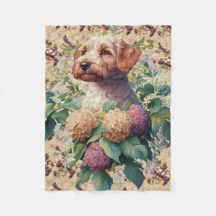 Airedale Terrier Pup Fleece Blanket