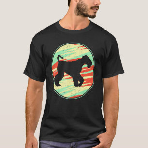Airedale Terrier Retro Vintage Silhouette Cute Dog T-Shirt