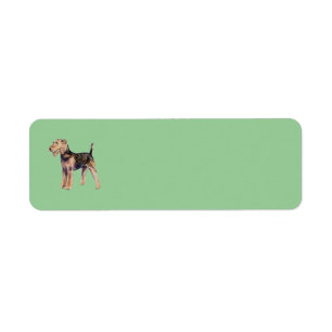 Airedale Terrier Return Address Avery Label