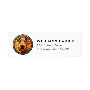 Airedale Terrier Return Address Labels