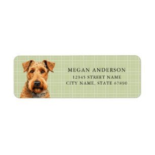 Airedale Terrier Return Address Labels
