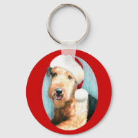 Airedale Terrier Santa